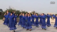 泾阳县天天乐艺术团舞蹈队表演的三步集体舞---黄玫瑰  拍摄花絮_标清
