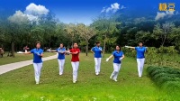 金桥公园阳光健身队演绎优柔原创舞步操第一套第十节