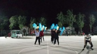 八人队形舞蹈排练中《红红的中国结》~俏夕阳舞蹈队