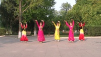 北京红灯笼广场舞《维族姑娘》原创漂亮的新疆舞族舞