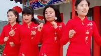 快过年了, 四个姐姐穿红色旗袍跳广场舞, 红红火火的好漂亮啊