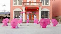 经典10人队形版伞舞《又见江南雨》高端大气  玫香广场舞