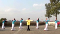 成都李华广场舞《映山红》 李华海洋舞蹈队正背表演与动作分解