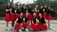 阳春三月乐逍遥广场舞《我的玫瑰卓玛拉》2018年简单易学水兵舞含正背面教学