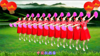 河北青青广场舞《大中国》花球舞, 喜庆欢快, 大气优美