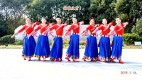 明月阳阳广场舞藏族舞《小卓玛》动作分解教学