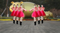 欢快喜庆迎新春广场舞《欢聚一堂》舞步时尚，好听好看！1