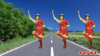 新版民族广场舞《人民江山万年红》老红歌新舞步，藏舞风格更好看