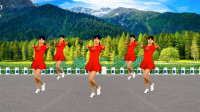 中老年健身广场舞《等爱的玫瑰》经典的歌曲 欢快又简单的32步