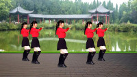 广场舞《中国歌最美》歌曲大气豪迈，舞步简单好学