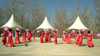 文安县三八庆祝妇女节广场舞汇演《我们的生活充满阳光》编舞杜品静 夕阳红舞蹈队 公园