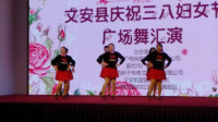 文安县庆祝三八妇女节广场舞汇演《布尔津情歌》北李村舞缘舞蹈队 录制梦幻超人 2019年