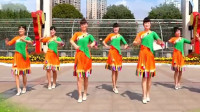 民族风广场舞《洁白的仙鹤》，舞姿柔美，简单易学，一起来跳舞吧！