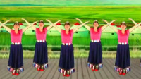 西安华缘广场舞《祝福新汶川》学跳学编藏族舞
