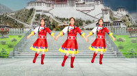 广场舞《拉沙雨夜》藏族舞，简单好看好学
