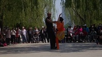 广场舞，双人四步舞的高难度造型表演
