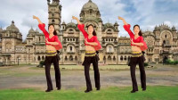 广场舞《零度桑巴》大气时尚印度风格舞，简单欢快，好看易学！