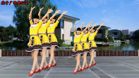 经典西藏民歌广场舞《逛新城》水兵舞风格，歌词很有意思，附分解