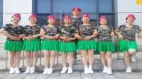 滨海多来米广场舞《拉萨夜雨》原创单人水兵舞集体教学