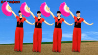 7月最新秧歌广场舞《红尘蝶恋》创新扇子舞、好看附分解