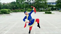 超霸气的蒙古舞筷子广场舞《两座山》陈晨原创演示