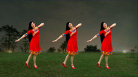 姑娘跳16步草原广场舞《一朵云在蓝天飘过》韵律优美，简单好看！