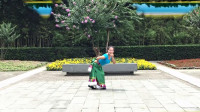 西安筱怡广场舞《在那东山顶上》优美大气藏族舞蹈正面演示