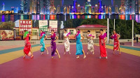 大众健身广场舞《夜上海》回味经典老歌，回想美丽的夜上海