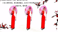 中老年夕阳红广场舞《红梅赞》原创古典旗袍伞走秀太美了