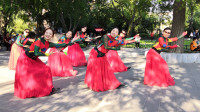 十月一日国庆节，紫竹院广场舞《北京的金山上》祝福祖国繁荣昌盛