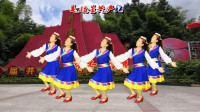 藏族红歌广场舞《洗衣歌》老歌新跳 旋律醉人 满满的回忆 附教学