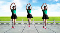 气质美女广场舞《真心换真情》健身舞，动感时尚，很好听！