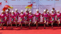 舞者风范|全国广场舞大赛邯郸站视频展播|峰峰花儿朵朵舞队《欢快的竹竿舞》