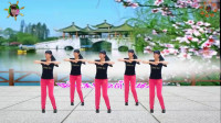 阳光美梅广场舞【激动的心颤抖的手】原创健身舞-正面演示-编舞：美梅