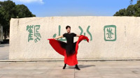 韦福强广场舞《马头琴的悲伤》原创蒙古族中三舞，优美大气