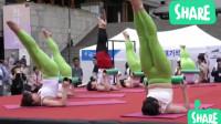 韩国人对瑜伽的热爱就跟中国大妈跳广场舞差不多