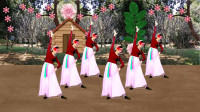 漂亮大方的舞蹈《美人窝》六位双排队形广场舞