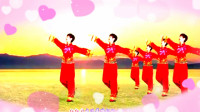 经典广场舞《红红火火小日子》吉祥中国红 喜迎2020新年舞