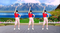 气质美女广场舞《雪莲》网络热歌健身操，活力动感，简单易学！
