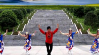 凤凰六哥广场舞《爱琴海》原创藏族舞4