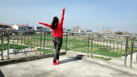 广场舞《站在草原望北京》武汉白玫瑰背面演示
