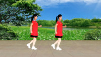 经典老歌广场舞《前面那个姑娘》背面演示 简单8步 看一遍就会了 还有动作分解
