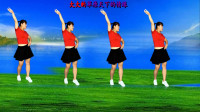 草原天籁广场舞《红红线》简单舞步，大气欢快美极了！