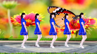 诗情画意情歌广场舞《肩上的蝴蝶》共赏春花秋月，动感轻盈