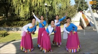 沐河清秋原创广场舞《我的九寨》藏族舞教学
