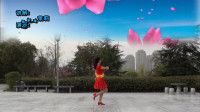 喜庆广场舞《结婚啦》，背面分解动作讲解，简单好学