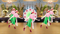 中老年广场舞蹈《桃花红》与花共舞，一份心情想跳就舞！