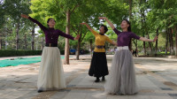 紫竹院广场舞《草原绿了》舞步专业，整齐又好看，杜老师舞蹈队