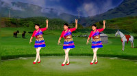 民族广场舞《神圣的高原美丽的家乡》欢快藏族舞 适合中老年人