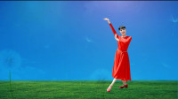秋日馨香广场舞《我爱祖国的蓝天》个人版形体舞